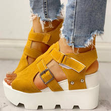 Doratasia 2020 dropship Fashion Summer platform wedge high Heels Casual comfort leisure Shoes Woman Sandals women shoes female 2024 - buy cheap