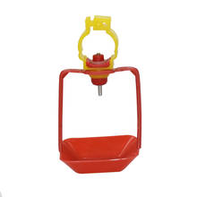 100 Pcs Quail Poultry Automatic Waterer Drinkers Red hanging cup Yellow nipple Drinker For Diameter 25 mm Pipe 2024 - buy cheap