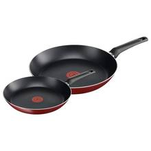 Tefal essencial frigideiras 20cm + 26cm frigideira conjunto vermelho cozinha panelas conjuntos de panelas, fogão de indução, panela quente temperado 2024 - compre barato