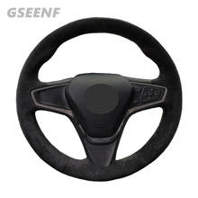 Car Accessories Steering Wheel Cover For Chevrolet Malibu XL 2016-2017 Equinox 2017-2018 Buick Velite 5 Black DIY Suede 2024 - buy cheap