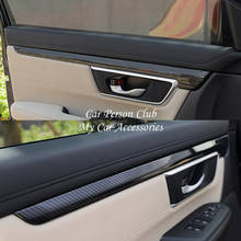 Carbon Fiber Interior Door Armrest Panel Strip Frame Trims Cover For Honda CRV CR-V 2017-2019 Car Inner Decoration Accessories 2024 - buy cheap