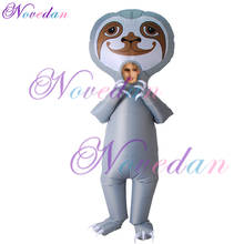 Inflatable Costume Halloween Cute Cartoon Sloth Costume For Adult Childern Dance Party Performance Inflatable Costume 2024 - buy cheap