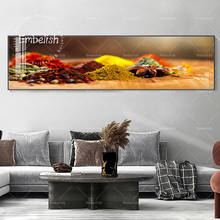 Различные индийские специи травы еды настенные картины для кухни домашний декор плакаты столовая гостиная HD картины на холсте 2024 - купить недорого