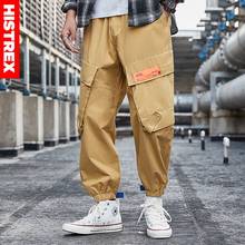 HISTREX 100 Cotton Khaki Army Men Pant Men's New Tatical Hip Hop Joggers Work ClothesCargo Clothing Track Techwear B05R1# 2024 - buy cheap