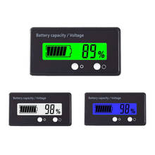 Digital Battery Monitor Backlit Car Lead Acid Lithium Battery Capacity Tester Voltmeter Voltage Meter Percentage Level Indicator 2024 - buy cheap