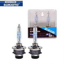 Sukioto-lâmpada xenon hid para faróis de 90981 a 20013, 90981-20005, 90981-20008, 90981-20029, 35w, d2s, d4s, 5500k, 2 peças 2024 - compre barato