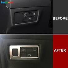 Cubierta de Panel de interruptor de faro para Mazda, accesorios de estilo Interior de coche, embellecedor mate, ABS, para CX5, CX-5, KF, 2017, 2018, 2019, 2020, 2021 2024 - compra barato