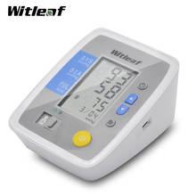 Monitor de presión arterial, equipo médico, tonómetro, esfigmomanómetro, frecuencia cardíaca, brazalete más grande, LCD 2024 - compra barato