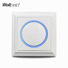 Interruptor de luz de pared blanco de 1, 2, 3, 4 entradas, panel de plástico 45A, unidad de cocina, Sensor de luz de paso, cortina, interruptor momentáneo, LED de neón 2024 - compra barato