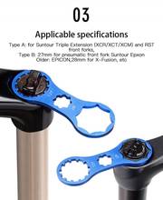 Алюминиевый инструмент для ремонта передней вилки велосипеда для SR Suntour XCR/XCT/XCM/RST MTB велосипеда передняя вилка крышка гаечный ключ инструменты для разборки 2024 - купить недорого