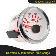 2" Universal Water Temp Meter Car Temperature Gauge Indicator for Engine Motorcycle RV Auto Yacht Boat 12V 24V Red Backlight 2024 - buy cheap