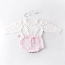 HITOMAGIC  Newborn Baby Girl Clothes Kids Bodysuit Girls Clothing Knitting Romper Jumpsuit Warm For Winter Outfits Children 2024 - buy cheap