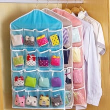 1pc 16 Pockets Wall Wardrobe Hanging Organizer Socks Underwear Sundries Sorting Storage Bags Drop Shipping 2024 - buy cheap