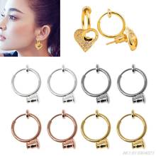 1 Pair Clip On Hoop Earring Converters No-pierced Turn Any Stud Into A Clip-On N16 20 Dropshipping 2024 - buy cheap