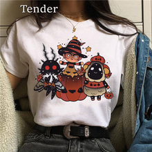 E-Girl T-shirts Women Anime Print grunge Graphic Tee Gothic Female Tshirts  Harajuku Summer y2k aesthetic tops Female T-shirt 2024 - buy cheap