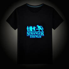 Camiseta de la serie de TV Riverdale Stranger Things para hombre, camiseta luminosa fluorescente, camisetas informales Unisex, camisetas de manga corta 2024 - compra barato