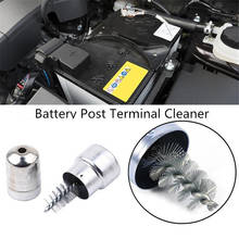 Car Cleaning Battery Post Terminal Cable Cleaner Dirt Corrosion Brush Hand Tool Battery Wire Brushes Car Care Cleaning 2024 - buy cheap
