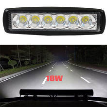 High Power Universal Bright Light Work Bar 800LM Driving Fog 18W Spot LED Low Consumption Offroad SUV Car Boat Lamp#268024 2024 - buy cheap