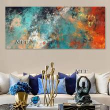 100% hand-painted abstract oil painting frameless design wall art picture for colorful living room home decoration 2024 - buy cheap