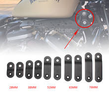 Soporte de elevación de tanque de motocicleta, elevador modificado con perno, de Metal negro, para Harley Sportster Dyna Iron XL 883 1200 72 48 2024 - compra barato