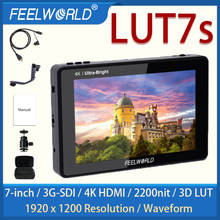FEELWORLD LUT7S 7 Inch portable monitor hdmi 2200nits 3D LUT Touch Screen DSLR Camera Field Monitor with Waveform 2024 - buy cheap