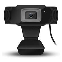 Cámara Web HD con enfoque automático para ordenador, Webcam de Streaming con USB para portátil, LED, vídeo en vivo, reunión en casa, cámara de PC con micrófono 2024 - compra barato