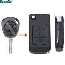 3 buttons Folding flip remote Key Flip Shell Case fob Uncut Blank For Lada 2024 - buy cheap