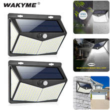 WAKYME Solar led Light Outdoor Wall Lamp 208 LED Solar Lamp Waterproof PIR Motion Sensor Street Lights for Garden Decoration 2024 - buy cheap