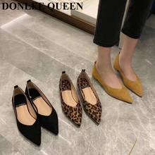 New Fashion Spring Flats Shoes Women Slip On Casual Loafer Pointed Toe Ballet Boat Shoe Brand Shallow Ballerina zapatillas mujer 2024 - buy cheap