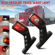 Luz LED lateral para remolque, marcador de contorno, lámpara para furgoneta y camión, 9 leds, 12-24V, 2 unidades 2024 - compra barato