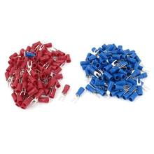 200pcs 16-14 AWG Red Blue Wire Connector Insulated Fork Terminal #4 2024 - buy cheap