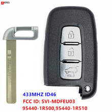 Keyecu-llave remota inteligente de repuesto, 3 botones, Chip ID46 de 433MHz para Hyundai I30 IX35 Tucson Veloster Accent 2011-2014 95440-1R510 2024 - compra barato