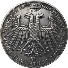 1848 monedas alemanas 2 Gulden copia 36MM 2024 - compra barato