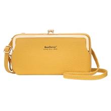 Women PU Leather Clutch Long Wallet Credit Card Holder Shoulder Bag Coin Purse Business Handbag Large Capacity Zipper Bag 2024 - buy cheap