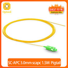 Free shipping 50PCS/lot SC APC SM Singlemode 0.9mm Fiber Optic Pigtails 2024 - buy cheap