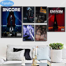 Póster Artístico de Eminem The Marshall matthers The Eminem, Show de álbumes, carteles e impresiones, arte de pared, pintura en lienzo, decoración del hogar para habitación de niños 2024 - compra barato