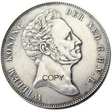 Moneda de copia chapada en plata 1840 Gulden, Países Bajos, 2,5 2024 - compra barato