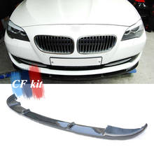 CF Kit карбоновое волокно передний бампер спойлер для BMW F10 F11 передний губ 2011-2013 автомобильный Стайлинг 2024 - купить недорого