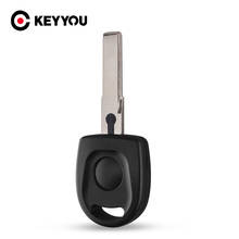 Keyyou caso em branco chave do carro para vw volkswagen passat b5 voayage golf jetta polo transponder chip chave escudo uncut hu66 hu49 lâmina 2024 - compre barato