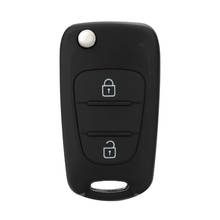 Carcasa de llave remota con 3 botones, funda de carcasa de control remoto, funda de control remoto plegable con batería CR2032, compatible con Kia Picanto 2024 - compra barato