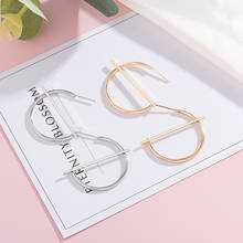 Classic Ladies Fashion New Hollow Round Personality Metal Gold And Silver Simple Retro Earrings 2021 Modern Jewelry 2024 - buy cheap