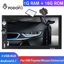 Podofo 2 din Android Car Radio 2 Din Car Multimedia Player 2 DIN autoradio GPS For Volkswagen/Nissan/toyota/Kia/SKoda Car Stereo 2024 - buy cheap