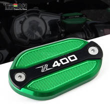 Motorcycle CNC Aluminum Front Brake Reservoir Fluid Tank Cover Cap For KAWASAKI Z400 NINJA 400 2018 2019 Modified Accessories 2024 - buy cheap