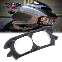 Motorcycle Dual Headlight Fairing Trim Ring Cover Black For Touring Road Glide FLTRX 2015-2019 Road Glide Special 2024 - buy cheap