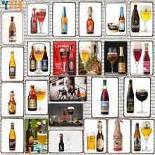 【YZFQ 】Beer Plaque Metal Vintage  Decorative Signs Wall Bar  Home  Restaurant kitchen Man Cave Decor Vintage 30X20CM DU-9048A 2024 - buy cheap