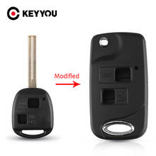 KEYYOU For Toyota RAV4 Avalon Prado Tarago Camry Tarago For Lexus Es Rx Lx Gs Key 2/3 Button Modified Remote Car Key Case New 2024 - buy cheap