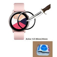 Vidrio de protección de cubierta completa para Samsung Galaxy Watch Active 2 44 40mm Gear S3 S2 Galaxy watch 42 46mm Protector de pantalla de película 2024 - compra barato