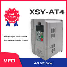 Inversor XSY-AT4 VFD de 5,5kw, 220V de entrada y 380V de salida monofásica, 220V, entrada eléctrica doméstica y salida trifásica Real de 380V 2024 - compra barato