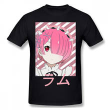 Men Re Zero Starting Life in Another World Satella Puck Rem Anime T-Shirts Funny Tops Ram Pure Cotton Tees Harajuku TShirt 2024 - buy cheap