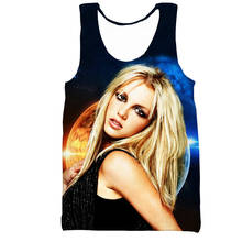 Britney Spears men/women New fashion cool 3D printed vest summer casual Harajuku style streetwear tops dropshipping 2024 - buy cheap